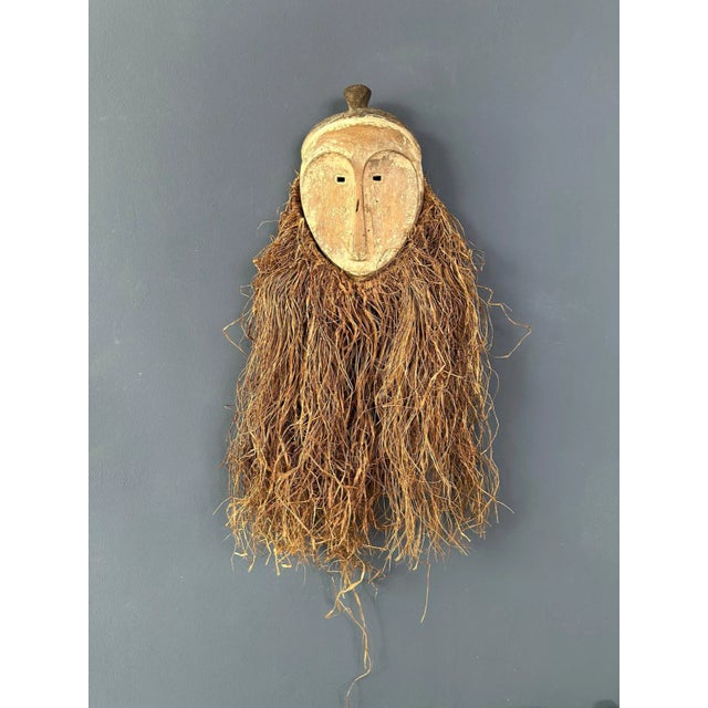 Long Face Tribal Mask with Narrow Eye-Holes For Sale - Image 4 of 4