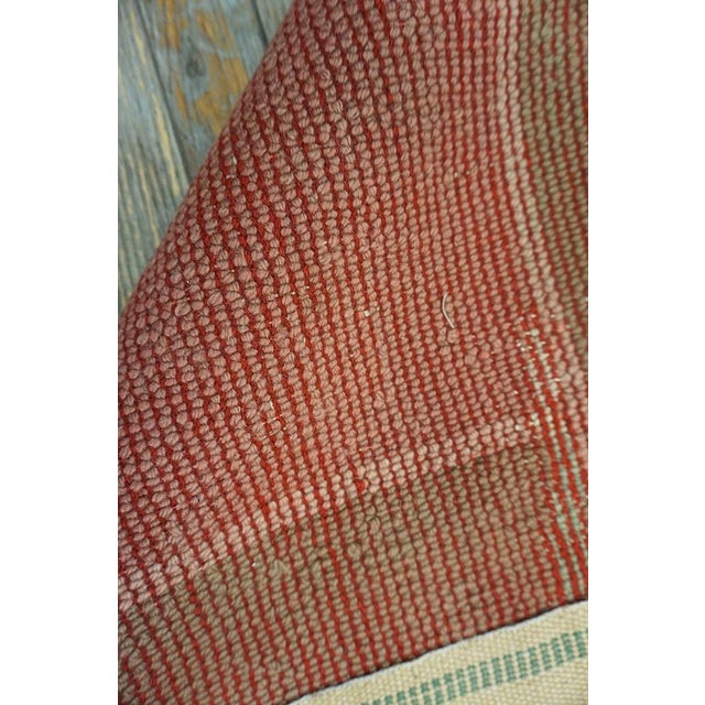 1930s Pink-Rose Open Field Antique Austrian Art Nouveau Vienna Werkstatte Rug 9'4" X 13'6" Knotted Wool Carpet For Sale - Image 11 of 11