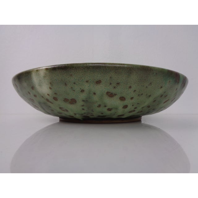 Brown German Studio Ceramic Bowl by Monika Maetzel, 1960s For Sale - Image 8 of 16