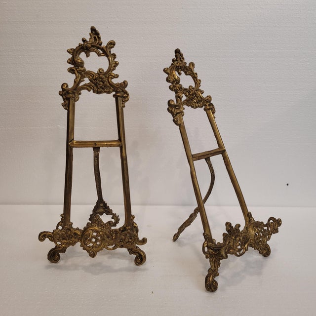 18th Century Baroque Lecterns in Ormolu, Spain, Set of 2 For Sale - Image 9 of 18