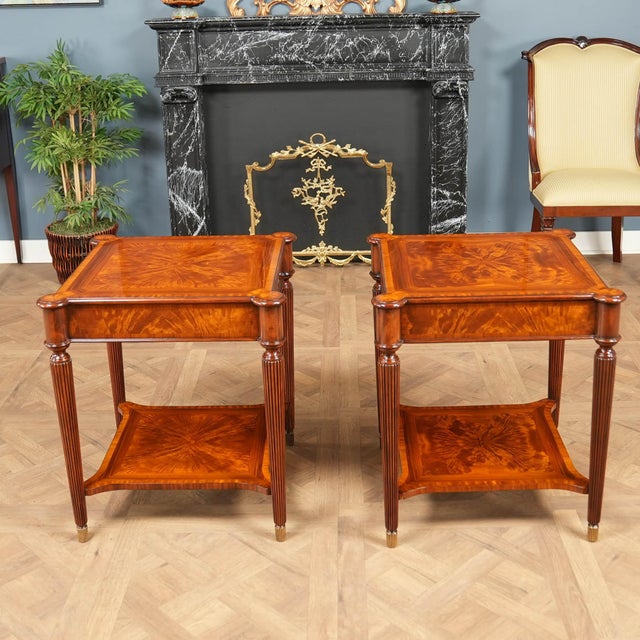 1990s Pair of Theodore Alexander End Tables For Sale - Image 12 of 14
