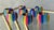 Late 20th-Century Vibrant & Chic Multi-Colored Woven Napkin Rings - Set of 8 For Sale - Image 15 of 18
