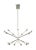 Mid-Century Modern Visual Comfort Modern Lody 18-Light Chandelier LED Polished Nickel For Sale - Image 3 of 3