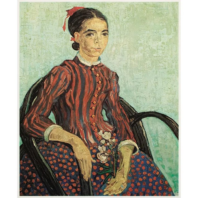 1970s 1977 After Vincent Van Gogh "La Mousme", Large Full-Color Print For Sale - Image 5 of 6