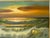 1970s Listed Artist William Hoffman Large Gold Gilt Framed Sunset Seascape 1970 For Sale - Image 5 of 12