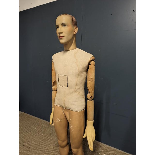 Vintage Male Display Mannequin For Sale - Image 3 of 7