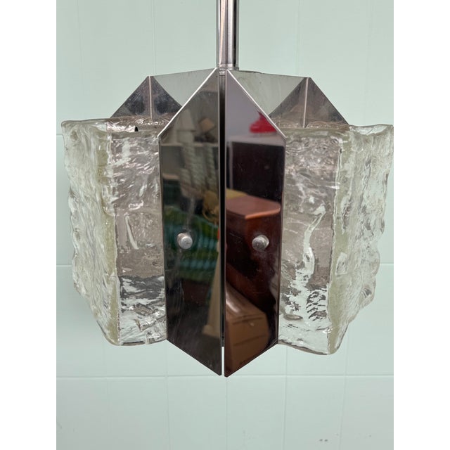 Vintage Austrian Pendant Lamp attributed to J.T. Kalmar, 1970s For Sale - Image 15 of 18