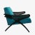 Mid-Century Modern Mid-Century Modern Butterfly Lounge Chair in Peacock Blue Velvet For Sale - Image 3 of 8