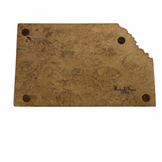 Cabin Vintage Michael Elkan Studio Jewelry Box For Sale - Image 3 of 4