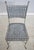 Age: C.1950’s Details: Distressed Painted Finish High Quality Construction French Bistro Style Iron Frames w. Steel Woven...