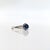 1.3ct Sapphire Ring With Diamond Accents: Solid 14k Gold, Trillion Cut 5x6mm, Size 6.75 For Sale - Image 4 of 6