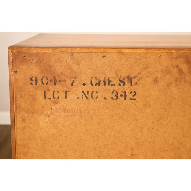 American of Martinsville Mid Century Modern Walnut Tall Chest For Sale - Image 16 of 18