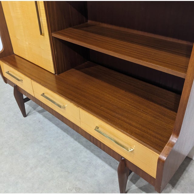 Mid-Century 2-Tone Highboard, 1950s For Sale - Image 10 of 13