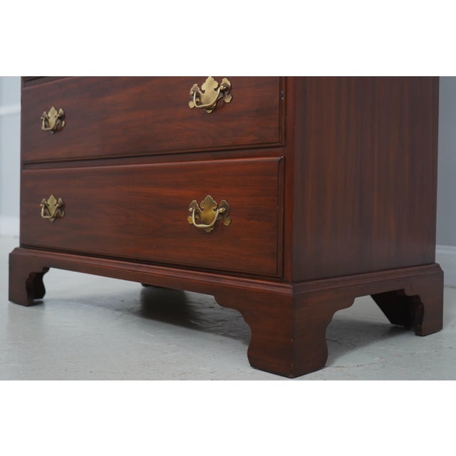 Brown Henkel Harris Cherry Chifferobe High Chest For Sale - Image 8 of 18