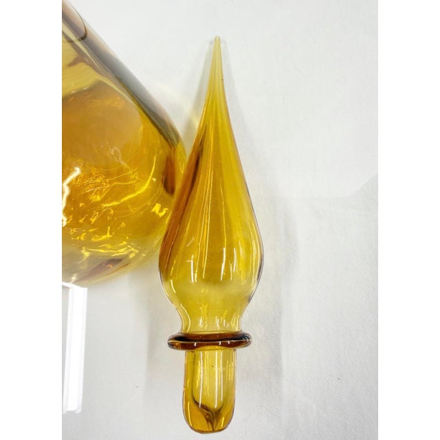 Italian Mid 20th Century Amber Empoli For Sale - Image 6 of 12
