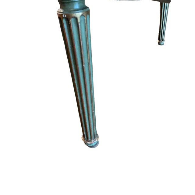 19th Century 19th Century Louis XVI Music Bench With Gilt and Original Tapestry For Sale - Image 5 of 15