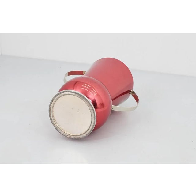 Mid-Century Glazed Aluminium Umbrella Stand, 1950 For Sale - Image 10 of 13