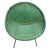 This mid-century outdoor chair, styled after Sam Avedon’s designs, features a vibrant green woven nylon seat with bold...