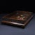 Brown Wooden Tea Tray With Mother-of-Pearl Floral and Bird Inlay For Sale - Image 8 of 10