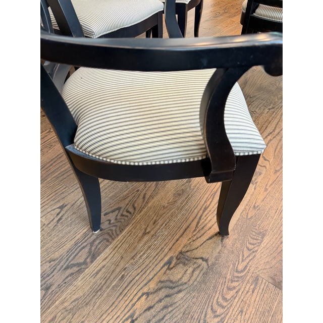 Century Furniture Black Table and 9 Chairs For Sale - Image 18 of 18