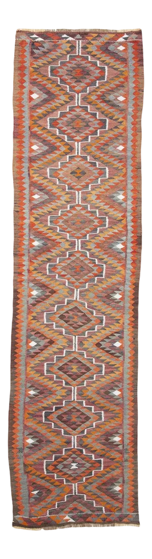 Handwoven Vintage Kilim Runner Rug