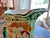 Early 20th Century Vintage Nippon Hand Painted Raised Moriage Pitcher Vase Art Nouveau Style For Sale - Image 5 of 9