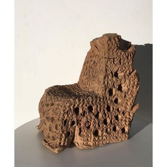 Italian Terracotta Abstract Sculpture by Urano Palma, 1985 For Sale - Image 4 of 18
