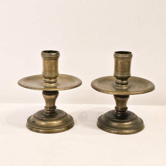 Pair of Baroque Candlesticks, Germany, 17th Century For Sale - Image 4 of 11