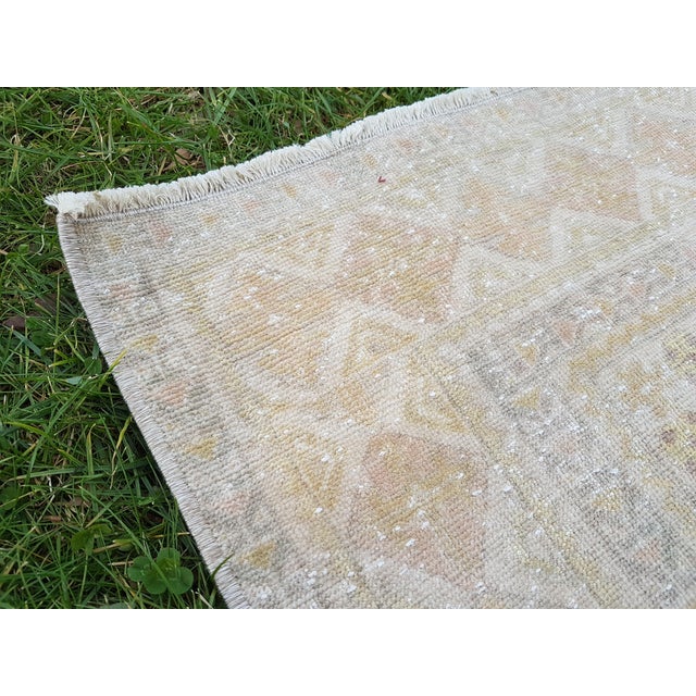 Turkish Soft Colored Oushak Carpet, 1970s For Sale - Image 11 of 12