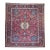 Vintage Persian Tabriz Rug, Hand-Knotted Wool, Garden Floral Pattern, Crimson & Turquoise, 11x15 For Sale