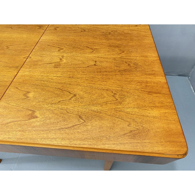 Walnut Adjustable Dining Table from Setona, Former Czechoslovakia, 1950s For Sale - Image 10 of 18