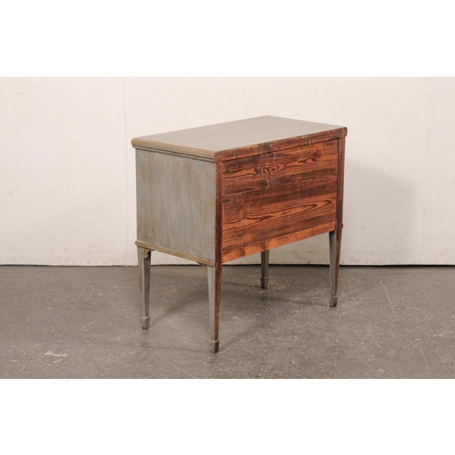 French Painted 2-Drawer Chest, 19th C. For Sale - Image 11 of 12