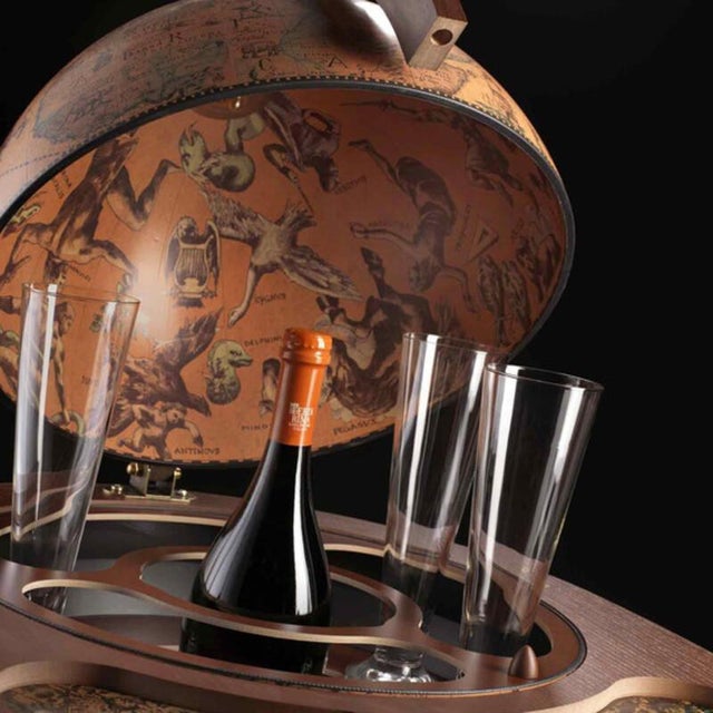Contemporary Jason Globe Bar by Zoffoli Mappamondi For Sale - Image 3 of 7