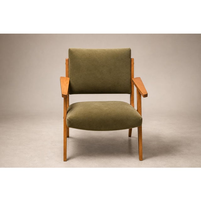 Brazilian Modern Armchair by José Zanine Caldas in Pau Marfim & Dedar Velvet, 1950s For Sale - Image 18 of 18