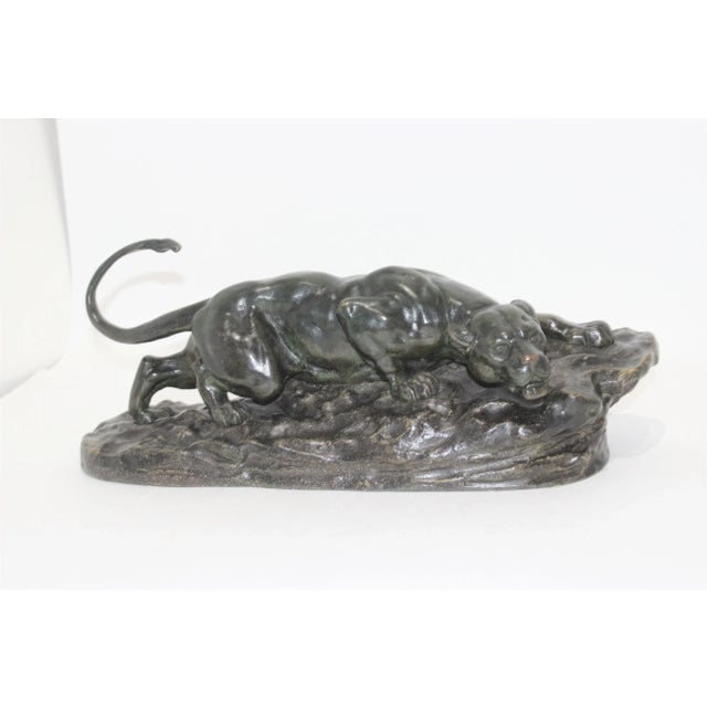 Crouching Panther Bronze Sculpture by Bayre For Sale - Image 13 of 13