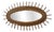 Vintage Sunburst Bamboo Wall Mirror, 1960s For Sale