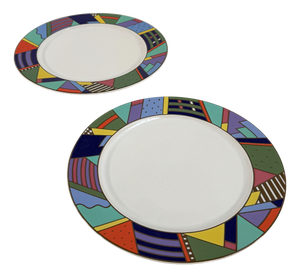 Metropol Serving Plates by Barbara Brenner for Rosenthal, 1990s, Set of 2