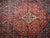 Handmade antique Bidjar rug from the beginning of 20th century. The rug is in original good condition made in red and blue...