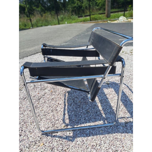 Authentic Gavina Breuer Wassily Chair, Italy For Sale - Image 11 of 13