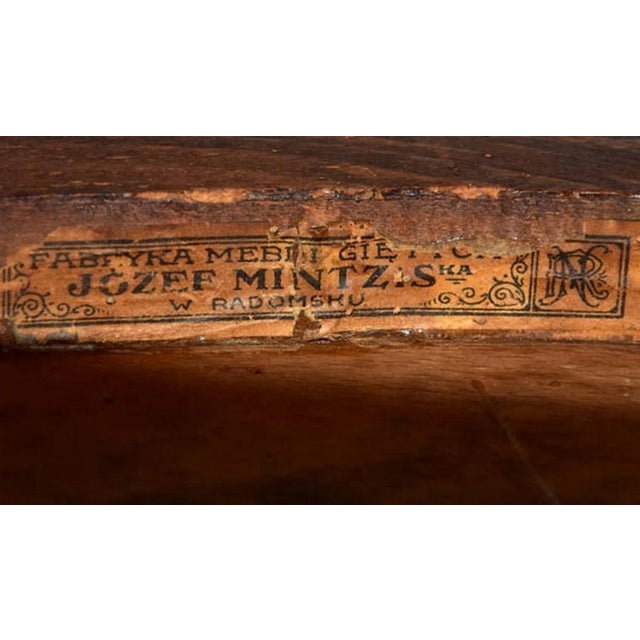 - maker: Fabryka Mebli Gyetych Jozef Mintzis Ka. W. Radomsko - marked by paper label - interesting model - renovated, new...