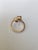 Orange Set in 18k Gold, Orange Sapphire & Tapered Baguette Diamond Engagement Ring, Size 6 For Sale - Image 8 of 10