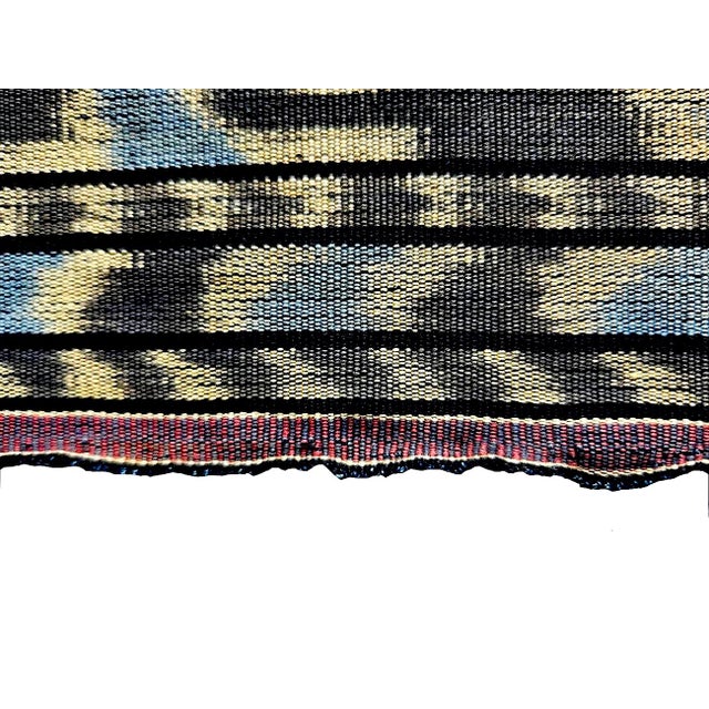 1960s Hand-Woven Indonesian Sumba Ikat Hinggi Textile For Sale - Image 15 of 15