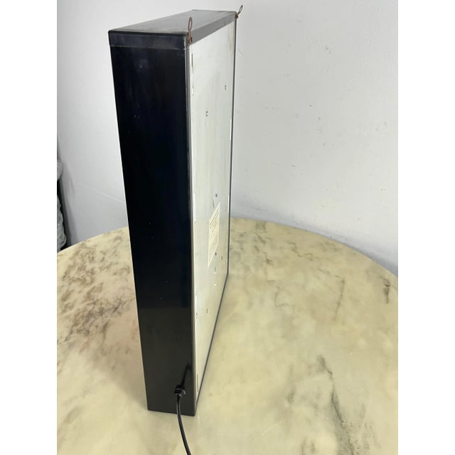 Metal Vintage Coca Cola Backlit Advertising Panel, 1980s For Sale - Image 7 of 12