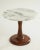 Mid Century Modern Side Table, Walnut and Marble Top. For Sale - Image 4 of 6