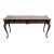 Hekman Furniture Burled Walnut Traditional Style 57" Accent Sofa Table W. Rounded Corners For Sale
