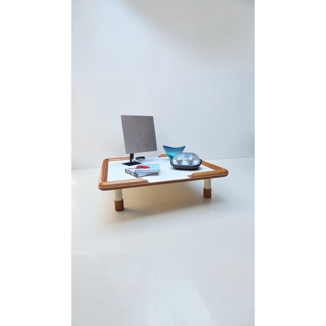 1970s Large Oak and Laminate Coffee Table, Italy, 1970s For Sale - Image 5 of 9