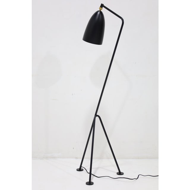 Mid-Century Modern Greta Magnusson Grossman 'Grasshopper' Floor Lamp in Matte Black for Gubi For Sale - Image 3 of 9