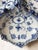 Ceramic Royal Copenhagen Blue Fluted Full Lace Three-Section Serving Dish No. 1005 For Sale - Image 7 of 12