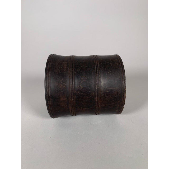 19th Century Large "bitong" Brush Pot, Chinese Wood, 19th Century, Qing Dynasty For Sale - Image 5 of 7