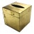Vintage Italy Gold Metallic Gilded Wood Tissue Box Cover For Sale